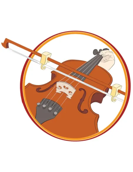 Posicionador Para Arco Violín Bow Stopper BS2 Rojo