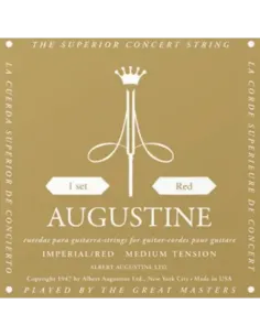 Juego Cuerdas Guitarra Clásica Augustine Imperial Roja 2