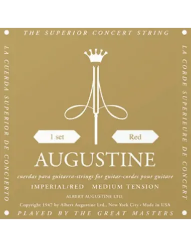 Juego Cuerdas Guitarra Clásica Augustine Imperial Roja