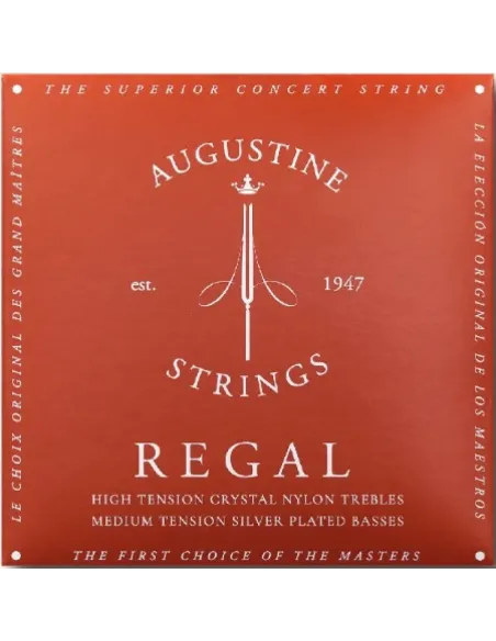 Juego Cuerdas Guitarra Clásica Augustine Regals Roja
