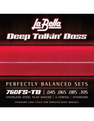 Juego La Bella Bajo Deep Talkin´ Bass Flatwound 760-FS-TB (045-105)