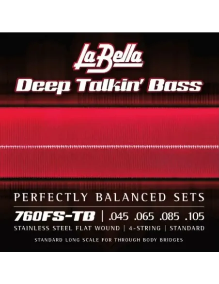 Juego La Bella Bajo Deep Talkin´ Bass Flatwound 760-FS-TB (045-105)