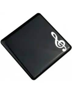 Imán Posavasos Agifty M-1022 Clave de Sol Negra/Plateada