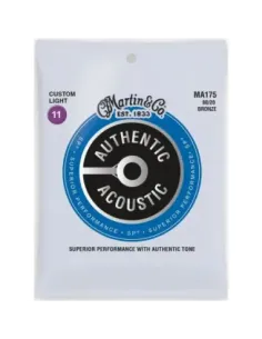 Juego Cuerdas Guitarra Acústica Martin MA-175 Bronce 80/20 011-052 2