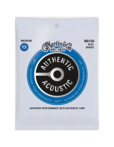 Juego Cuerdas Guitarra Acústica Martin MA-150 Bronce 80/20 013-056