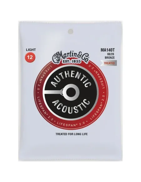 Juego Cuerdas Guitarra Acústica Martin MA-140T Lifespan 80/20 012-054