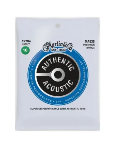 Juego Cuerdas Guitarra Acústica Martin MA-530 Phosphor 92/8 010-047