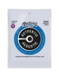 Juego Cuerdas Guitarra Acústica Martin MA-535 Phosphor 92/8 011-052 2