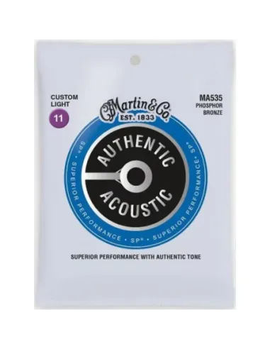 Juego Cuerdas Guitarra Acústica Martin MA-535 Phosphor 92/8 011-052