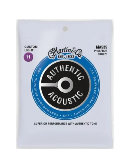 Juego Cuerdas Guitarra Acústica Martin MA-535 Phosphor 92/8 011-052