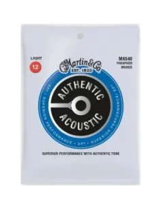 Juego Cuerdas Guitarra Acústica Martin MA-540 Phosphor 92/8 012-054 2