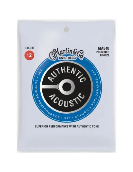 Juego Cuerdas Guitarra Acústica Martin MA-540 Phosphor 92/8 012-054
