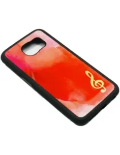 Funda Móvil Samsung Galaxy S6 Agifty P-5008 Roja y Dorada