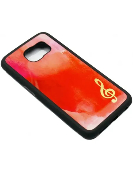 Funda Móvil Samsung Galaxy S6 Agifty P-5008 Roja y Dorada
