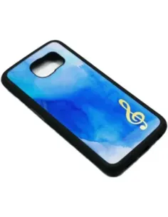 Funda Móvil Samsung Galaxy S6 Agifty P-5009 Azul y Dorada