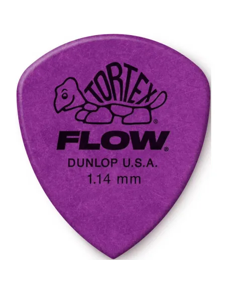 Bolsa 12 Púas Dunlop 558P-114 Tortex Flow Standard 1.14mm Pickers