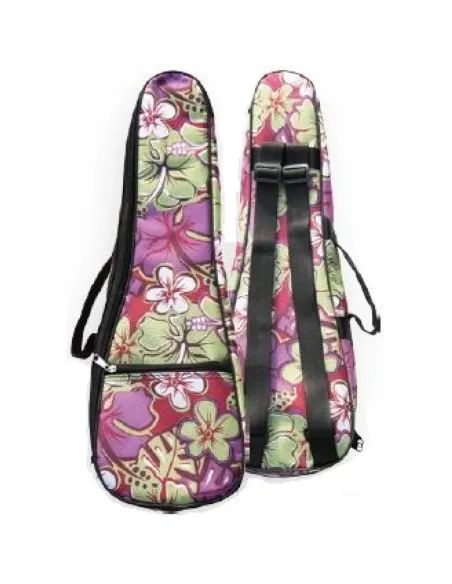 Funda Ukelele Soprano Woodi WUC-21-PF Floral Verde
