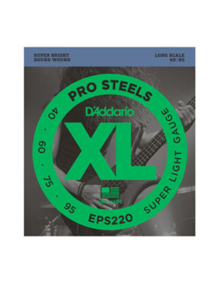 Juego Cuerdas Bajo D'Addario EPS-220 040-095