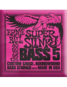Juego Ernie Ball Bajo 5 Cuerdas Slinky 2824 (40-125)