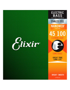 Juego Cuerdas Bajo Elixir Stainless Steel 14652 (45-100)