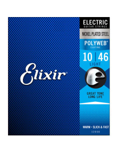 Juego Cuerdas Guitarra Eléctrica Elixir Polyweb 12050 (10-46)