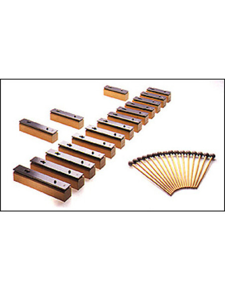 Metalofon Honsuy 8 Barras Individuales Gris 49910