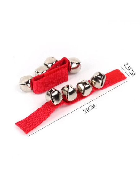 Muñequera Con Cascabeles Goldon 33404 Roja