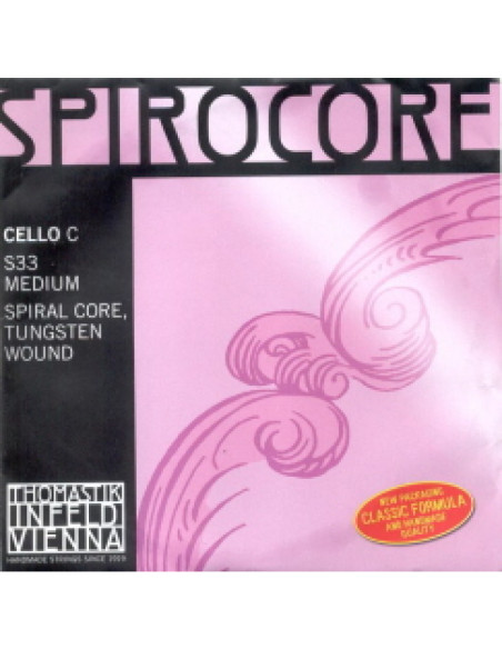 Cuerda 4 Cello Thomastik Spirocore Wolframio S-33