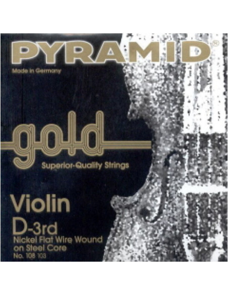 Cuerda 3 Pyramid Gold Violin 1/2 108103