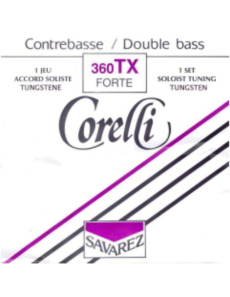 Juego Contrabajo Corelli 360-TX Tungsteno