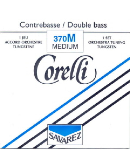 Juego Contrabajo Corelli 370-M Tungsteno