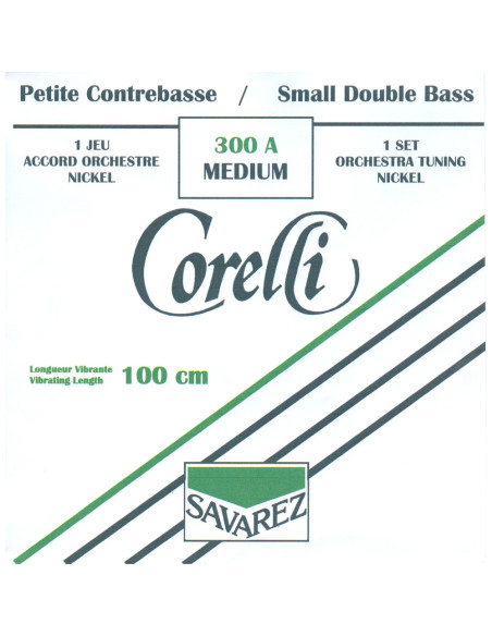 Juego Contrabajo 1/2 Corelli Orchestra 300-A Níquel