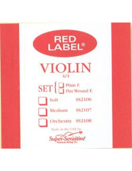 Cuerda 4 Violín Super-Sensitive Red Label 214 4/4