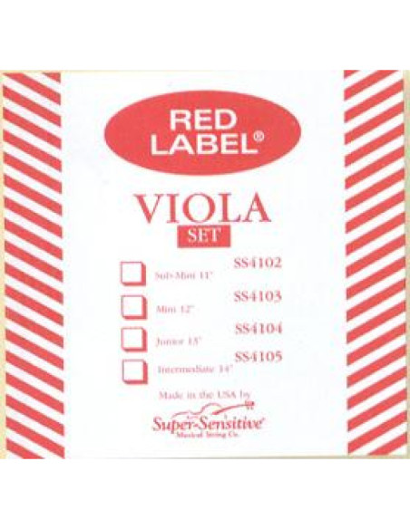 Cuerda 4 Viola Super-Sensitive Red Label 414
