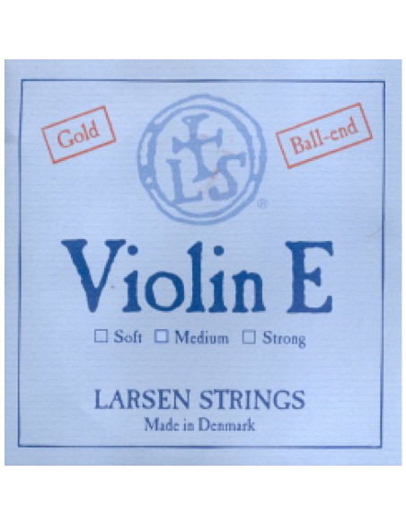Cuerda 1 Violín Larsen Oro Fuerte Bola