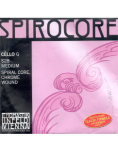 Cuerda 3 Cello Thomastik Spirocore Plata S-28A