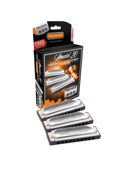 Propack 3 Armónicas Hohner Special-20 A-C-G 5601xp