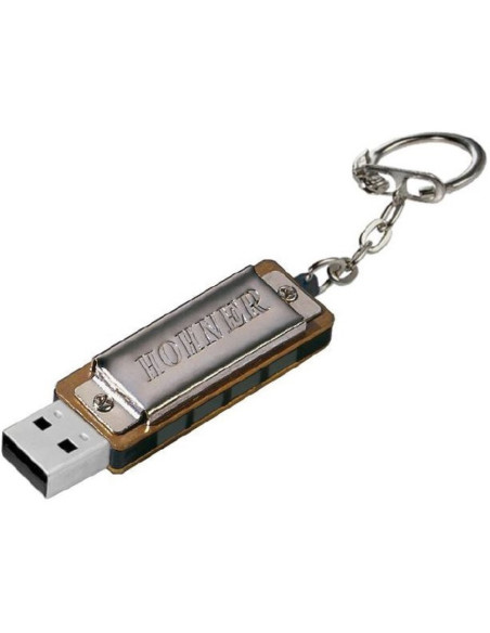 Armónica Hohner Mini Harp Con USB 8V VM-4455 Cromada
