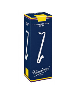 Caja 5 Cañas Clarinete Bajo Vandoren Tradicional 3 azul