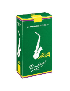 Caja 5 Cañas Saxo Tenor Vandoren Java 3½ caja verde