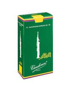 Caja 10 Cañas Saxo Soprano Vandoren Java 2 caja verde