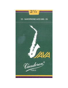 Caja 10 Cañas Saxo Alto Vandoren Java 2 caja verde