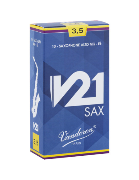 Caja 10 Cañas Saxo Alto Vandoren V-21 2½