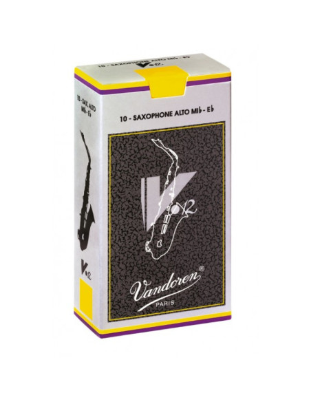Caja 10 Cañas Saxo Alto Vandoren V-12 3½ caja gris