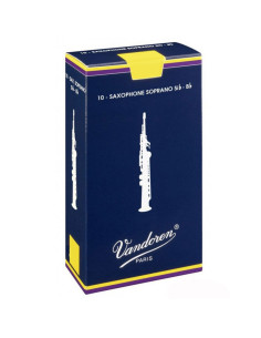 Caja 10 Cañas Saxo Soprano Vandoren Tradicional 1½ azul