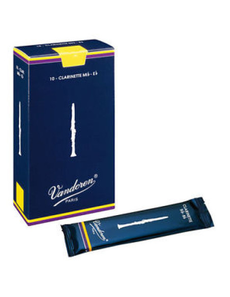 Caja 10 Cañas Requinto Vandoren Tradicional 2½ caja azul