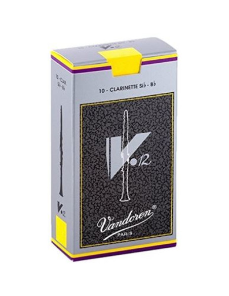 Caja 10 Cañas Clarinete Vandoren V-12 4 caja gris