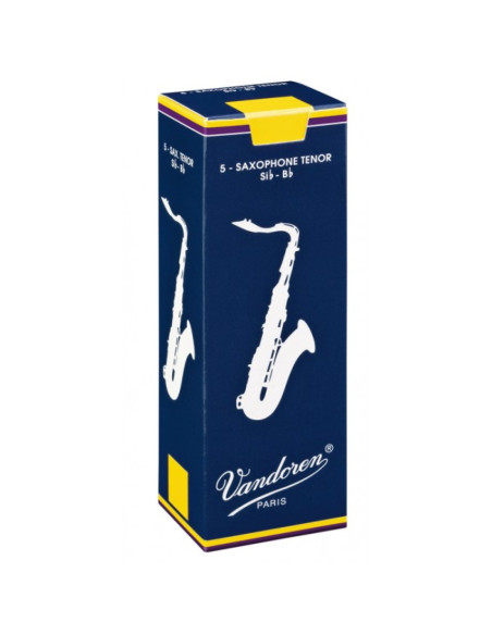 Caja 5 Cañas Saxo Barítono Vandoren Tradicional 2 azul
