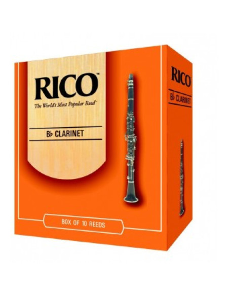 Caja 10 Cañas Clarinete Rico by D'Addario 3½
