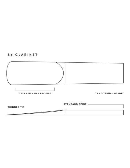 Caja 10 Cañas Clarinete Royal by D'Addario 3